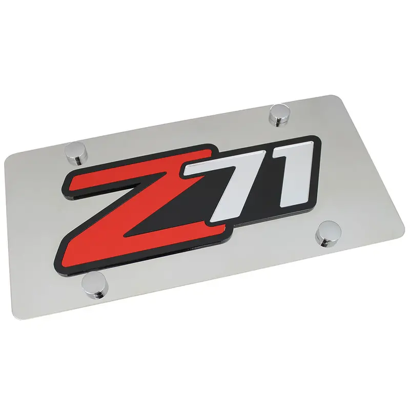 Chevy Z71 License Plate (Chrome) 1