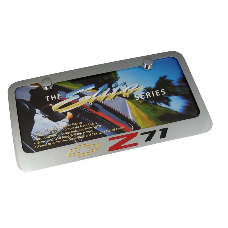 Chevy Z71 License Plate Frame (Chrome) 1
