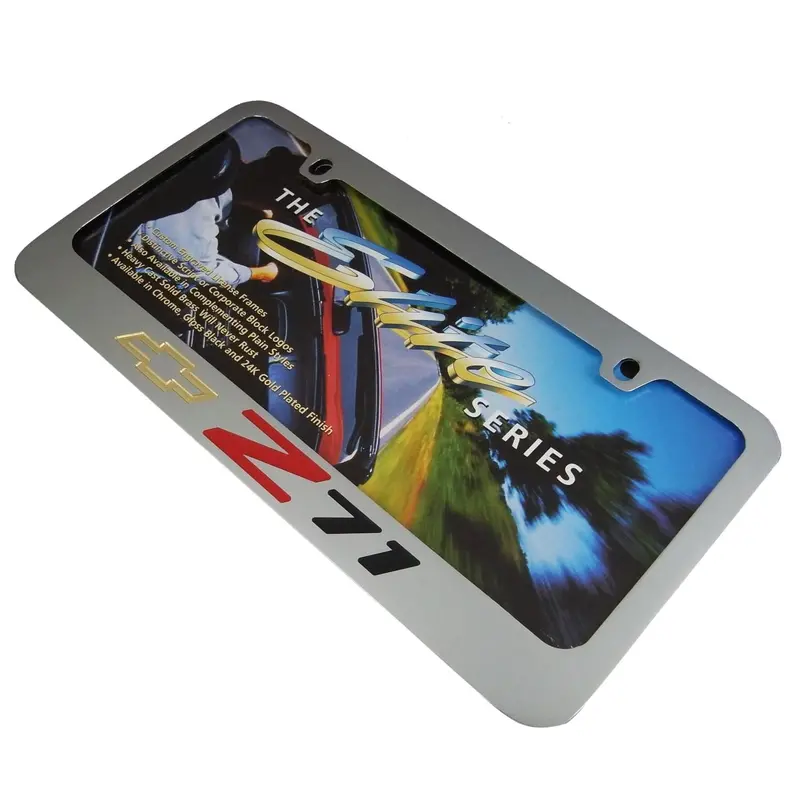 Chevy Z71 License Plate Frame (Chrome) 2