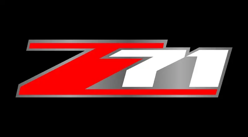 Chevy Z71 Logo License Plate (Black) 1