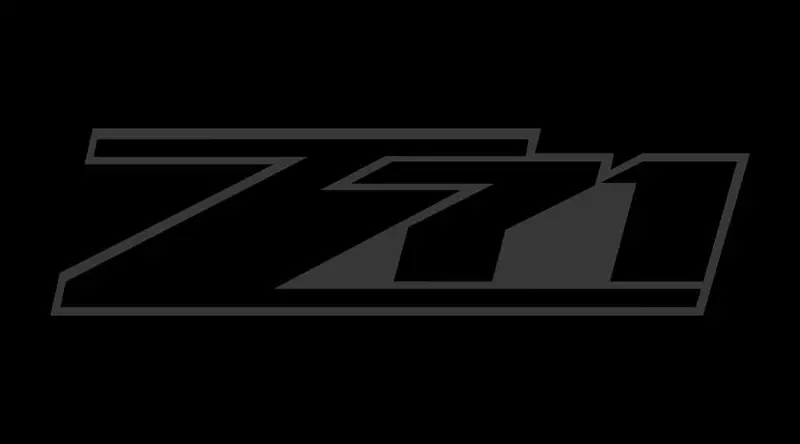 Chevy Z71 Logo License Plate (Carbon Black) 1