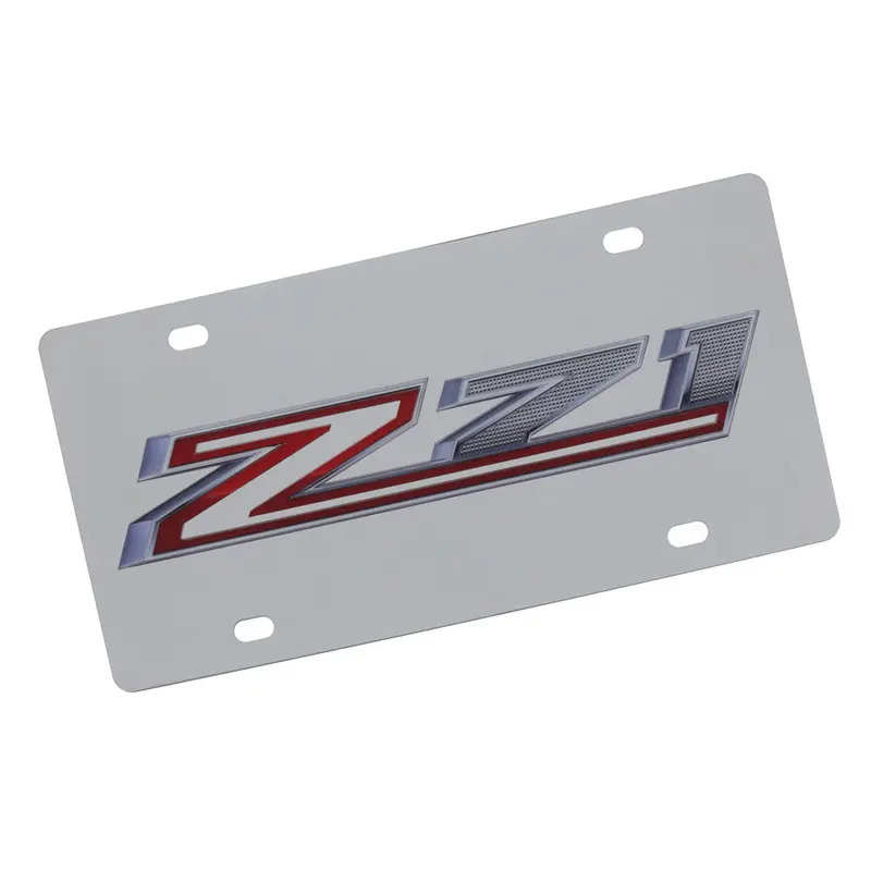 Chevy Z71 Logo License Plate (Chrome) 1