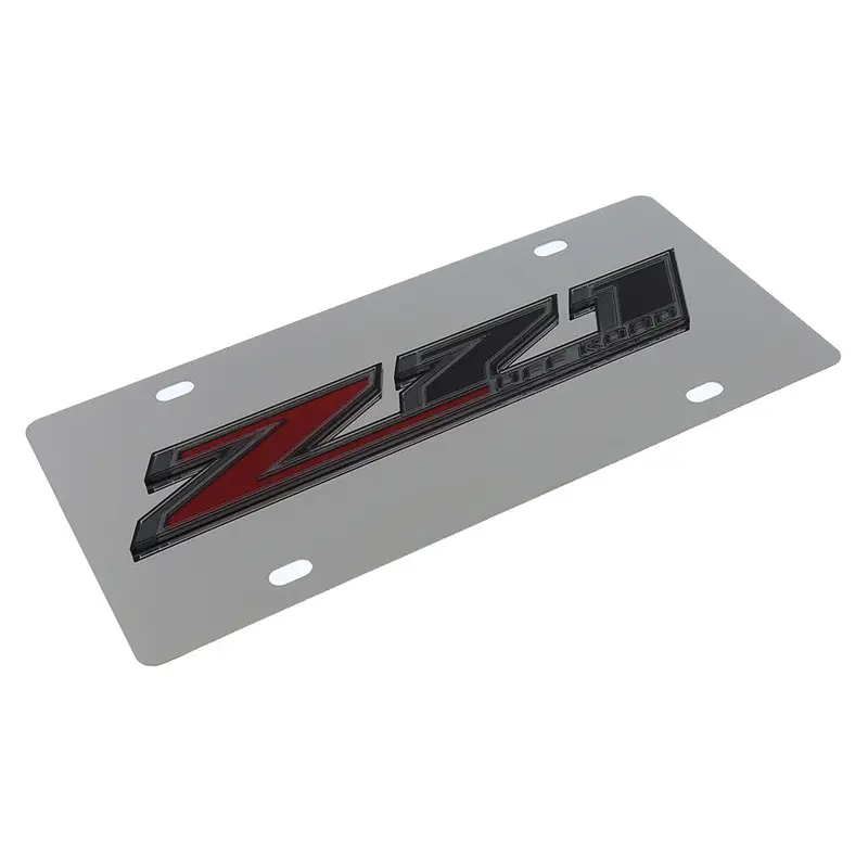 Chevy Z71 Off Road Logo License Plate (Chrome) 2