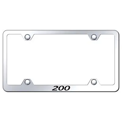 Chrysler 200 Laser Etched Logo Wide Body License Plate Frame (Chrome) 1