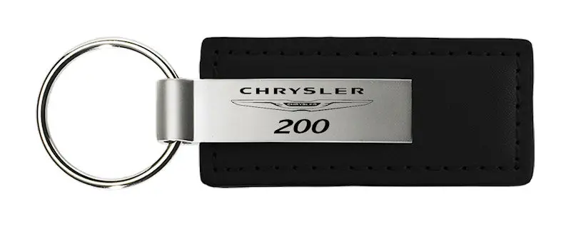 Chrysler 200 Leather Keychain (Black) 1