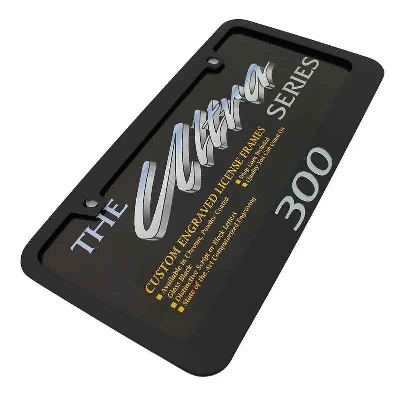 Chrysler 300 License Plate Frame (Black) 2