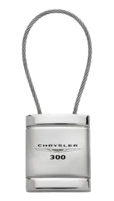 Chrysler 300 Satin Chrome Cable Key Ring (Silver) 1