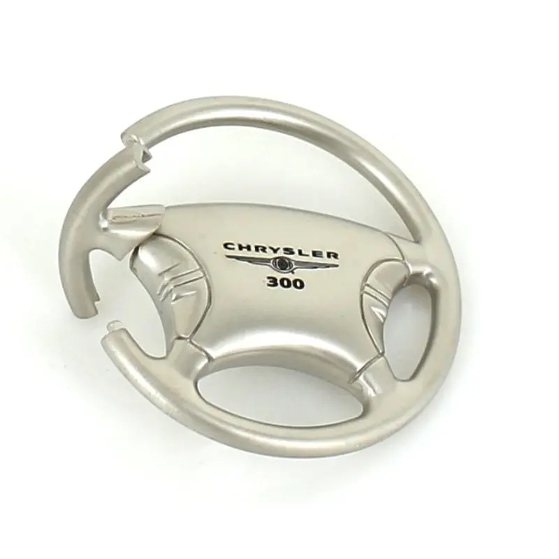 Chrysler 300 Steering Wheel Key Chain (Chrome) 2