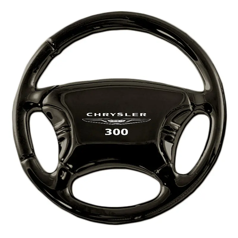 Chrysler 300 Steering Wheel Key Ring (Black) 1