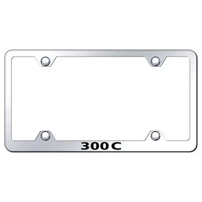 Chrysler 300C Laser Etched Logo Wide Body License Plate Frame (Chrome) 1