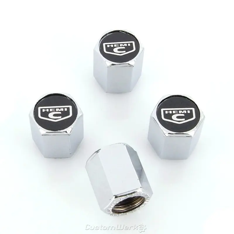 Chrysler 300C Logo Tire Stem Valve Caps (Chrome) 1