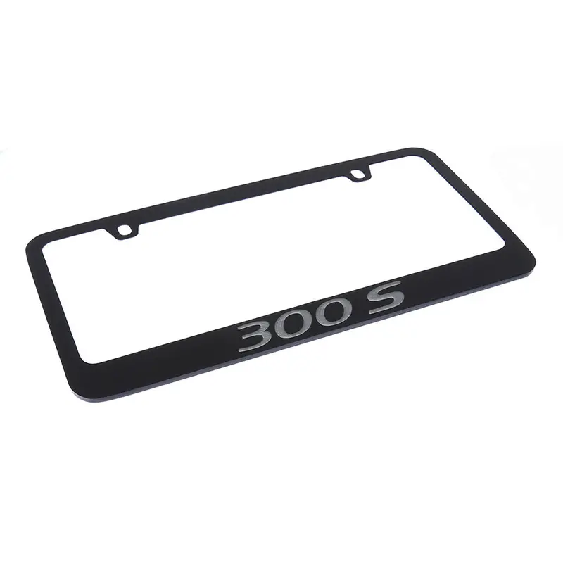 Chrysler 300S License Plate Frame (Chrome On Black) 2