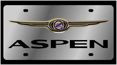 Chrysler Aspen Stainless Steel License Plate (Chrome) 1