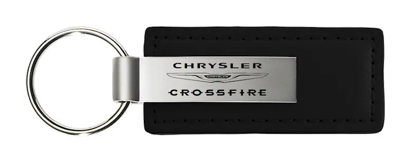 Chrysler Crossfire Leather Keychain (Black) 1