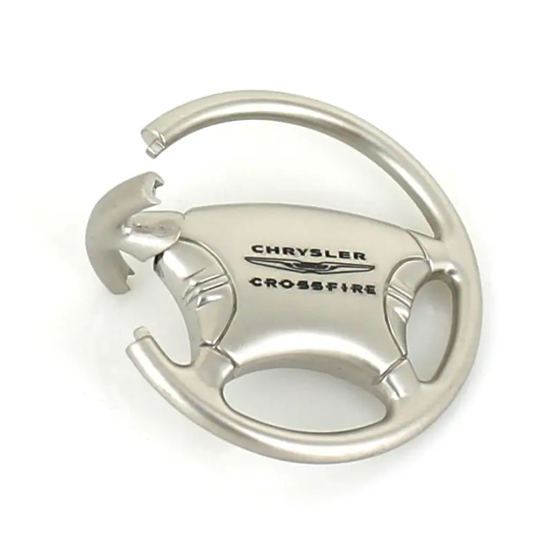 Chrysler Crossfire Steering Wheel Keychain (Chrome) 2