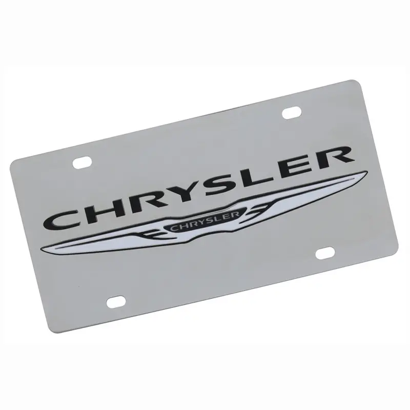 Chrysler Dual Logo License Plate (Chrome) 1