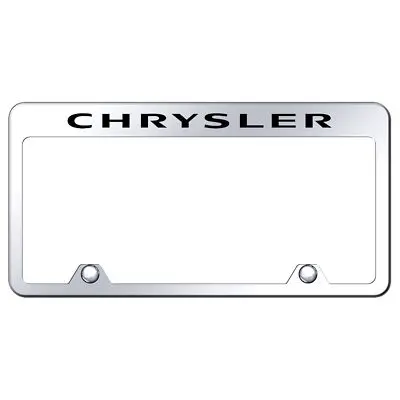 Chrysler Laser Etched Logo Stainless Steel Truck License Plate Frame (Chrome) 1