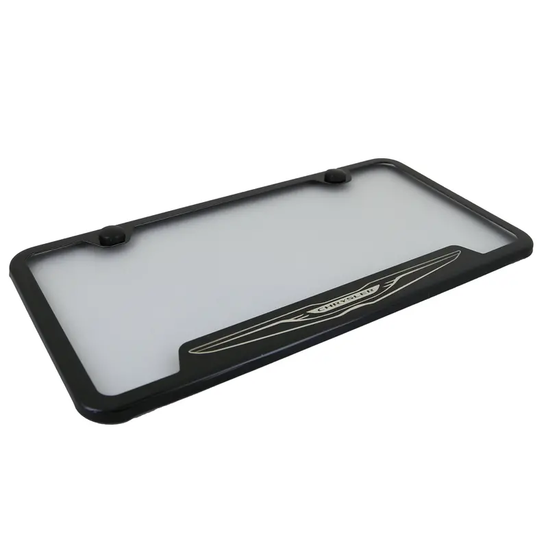 Chrysler Logo Cut Out License Plate Frame (Black) 2