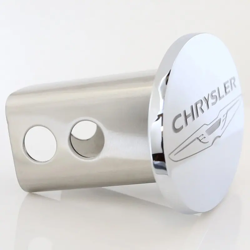 Chrysler Oval Logo Trailer Hitch Cover Plug (Chrome) 2