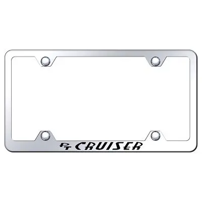 Chrysler Pt Cruiser Laser Etched Logo Wide Body License Plate Frame (Chrome) 1