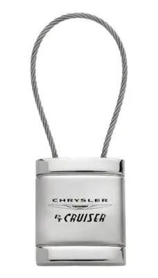 Chrysler Pt Cruiser Satin Chrome Cable Key Ring (Silver) 1