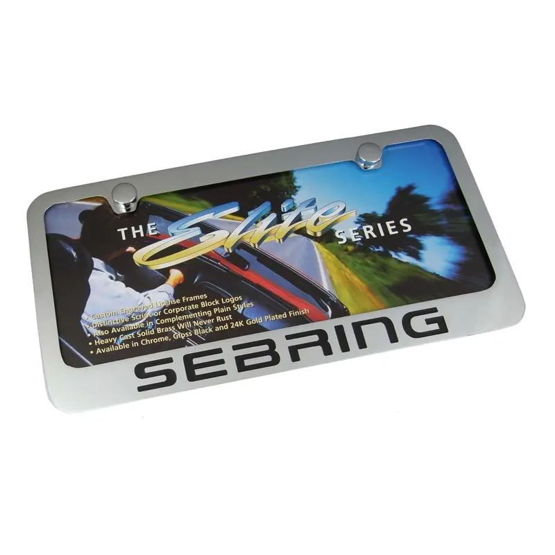 Chrysler Town And Country License Plate Frame (Chrome) 1