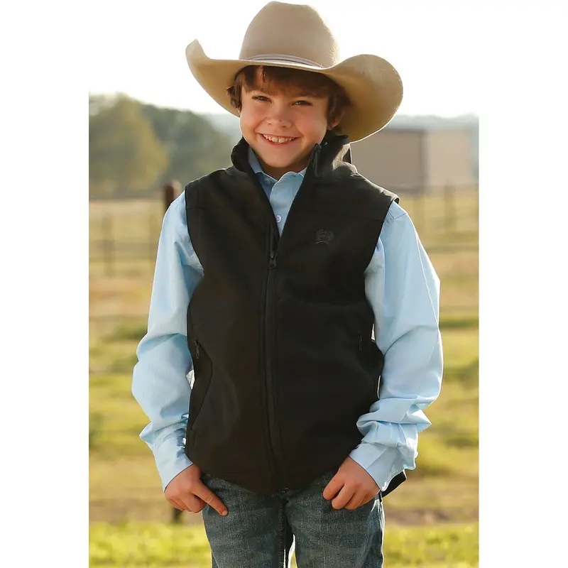 Cinch Kid's Black Bonded Vest 1