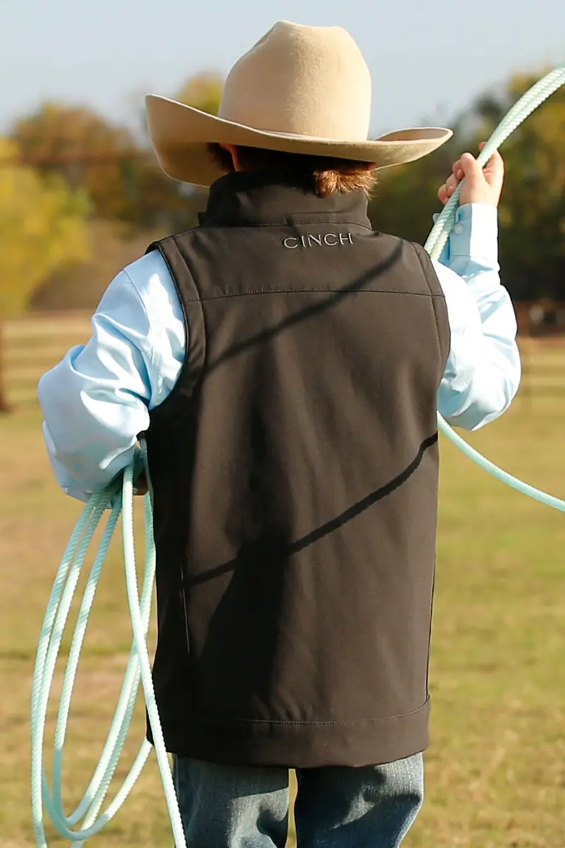 Cinch Kid's Black Bonded Vest 2