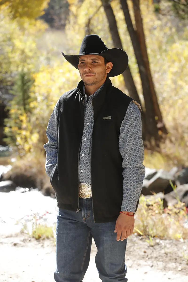 Cinch Men's Black Concealed Carry Western Vest 1