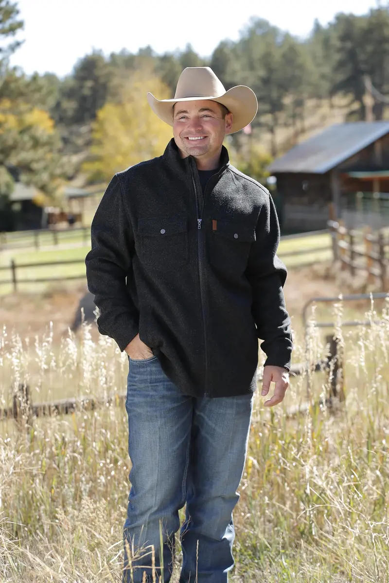 Cinch Men's Black Shirt Jacket 1