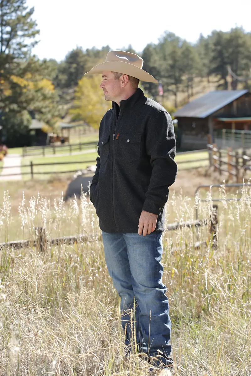Cinch Men's Black Shirt Jacket 3