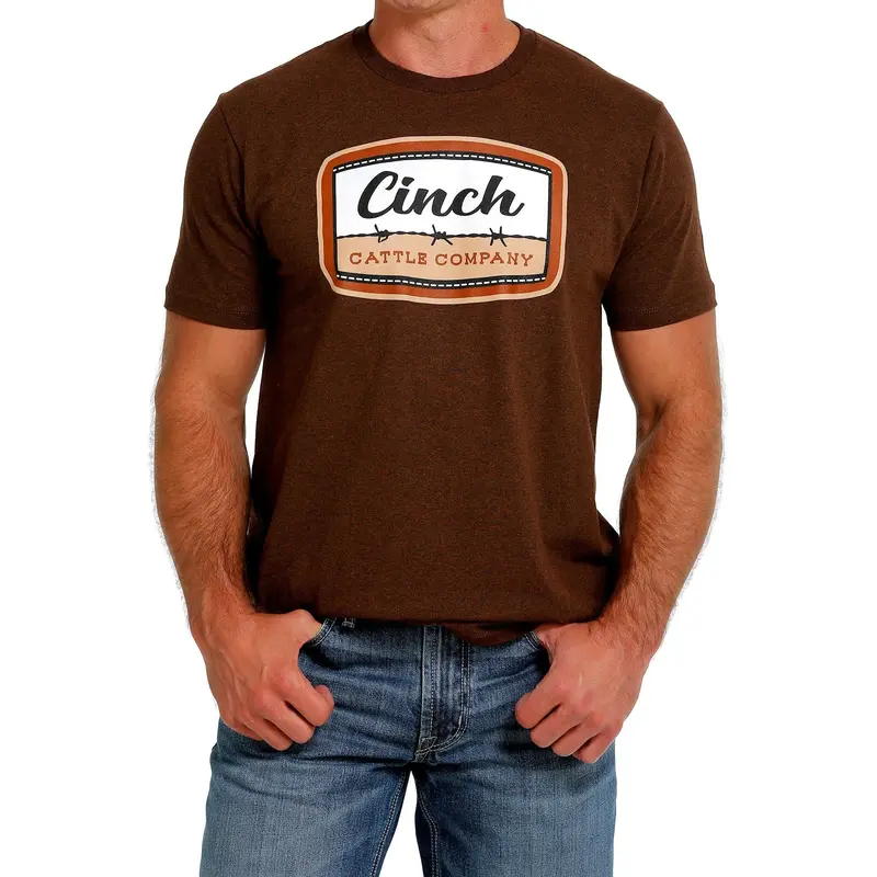 Cinch Men's Brown Cattle Company Tee 1