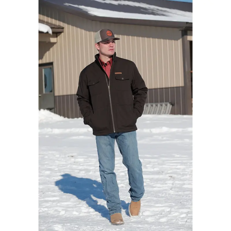 Cinch Men's Brown Concealed Carry Bonded Jacket 1