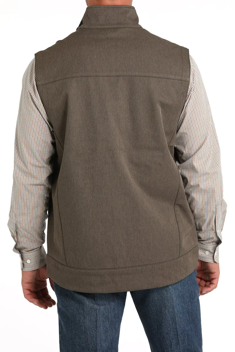 Cinch Men's Brown Softshell Vest 6