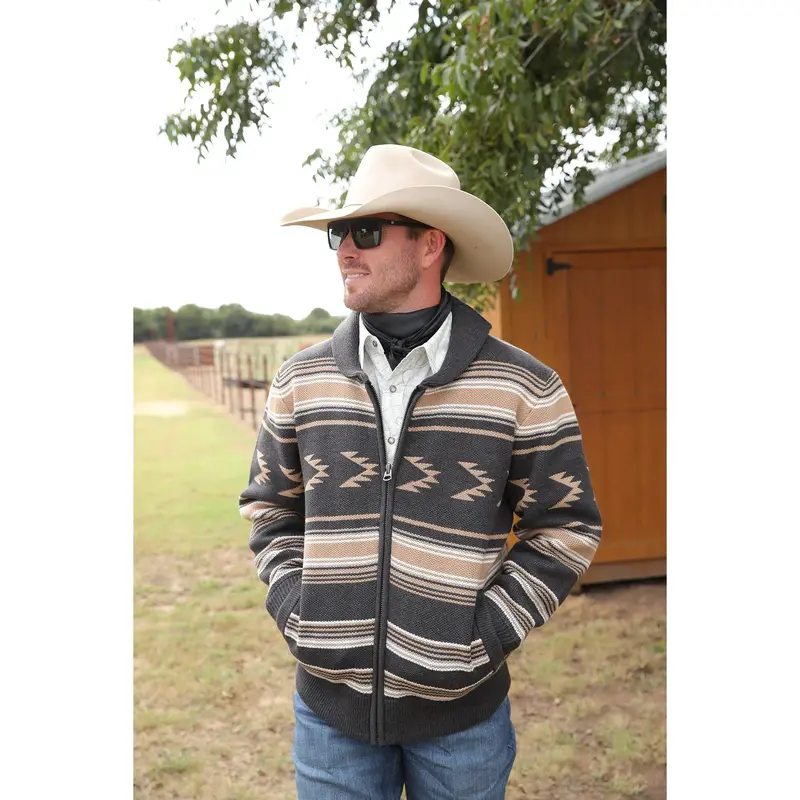 Cinch Men's Charcoal Pullover Sweater 1