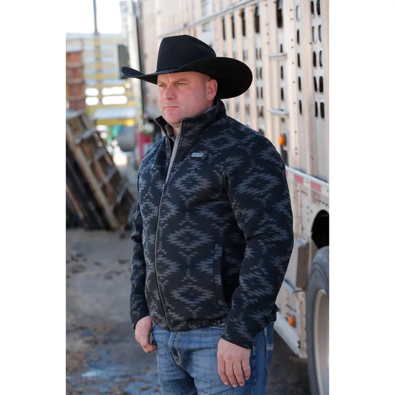 Cinch Men's Concealed Carry Black Wooly Jacket 1
