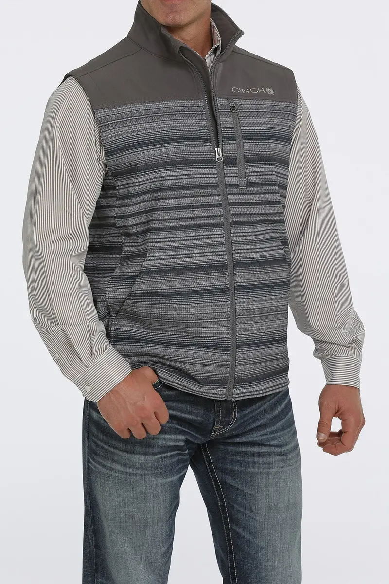 Cinch Men's Gray Bonded Vest 2