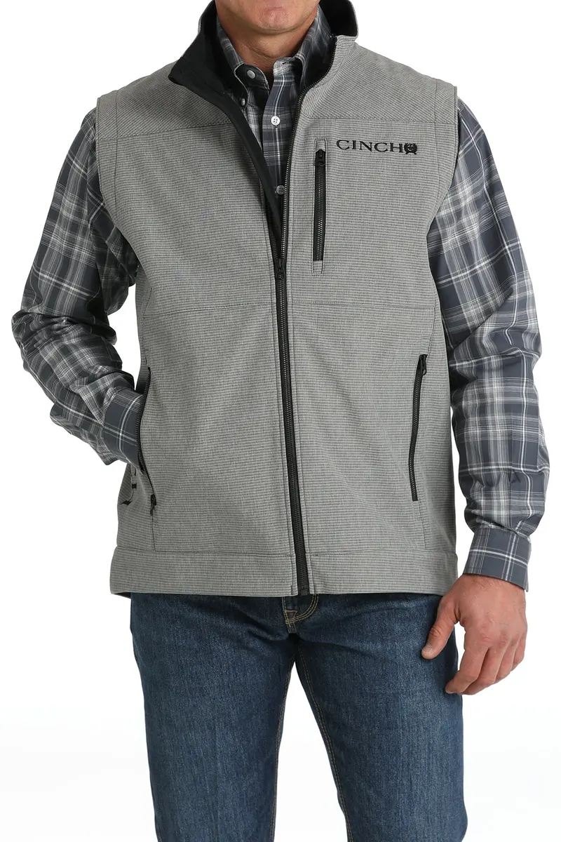 Cinch Men's Gray Bonded Vest 2
