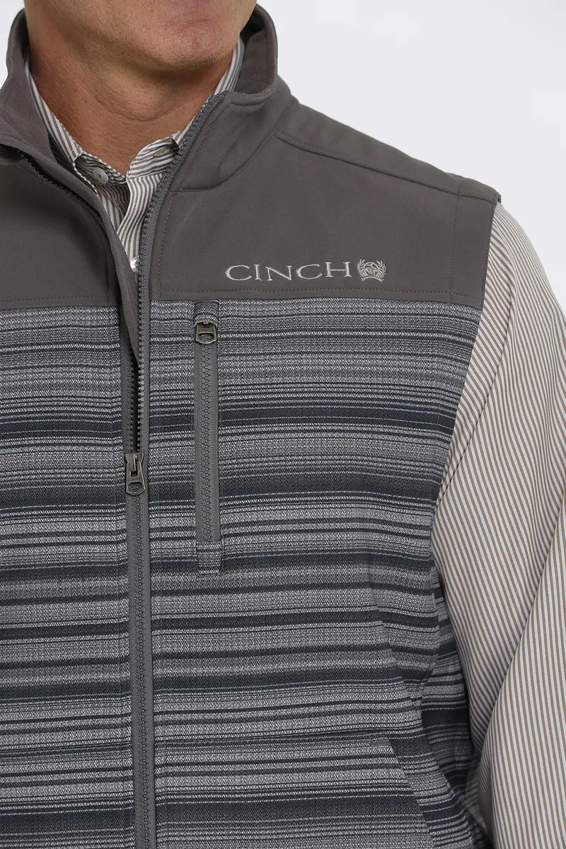 Cinch Men's Gray Bonded Vest 4