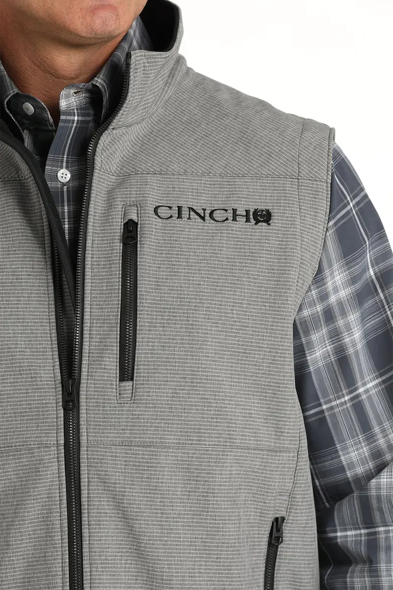Cinch Men's Gray Bonded Vest 7