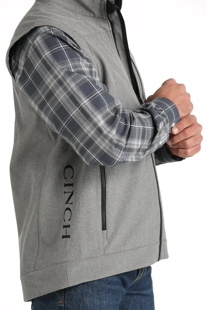 Cinch Men's Gray Bonded Vest 8