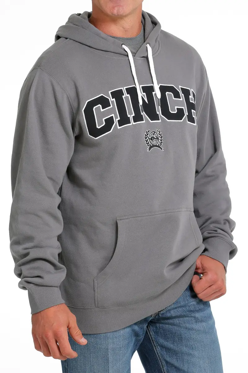 Cinch Men's Gray Logo Hoodie 3