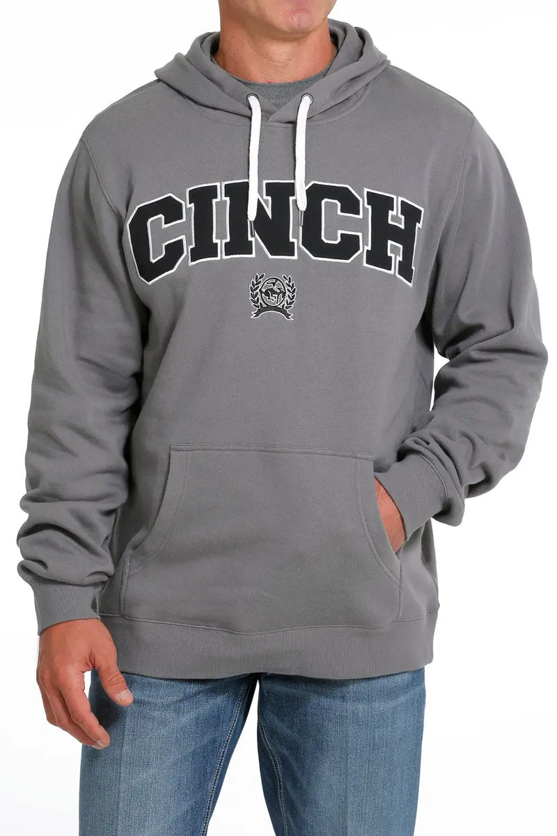 Cinch Men's Gray Logo Hoodie 4