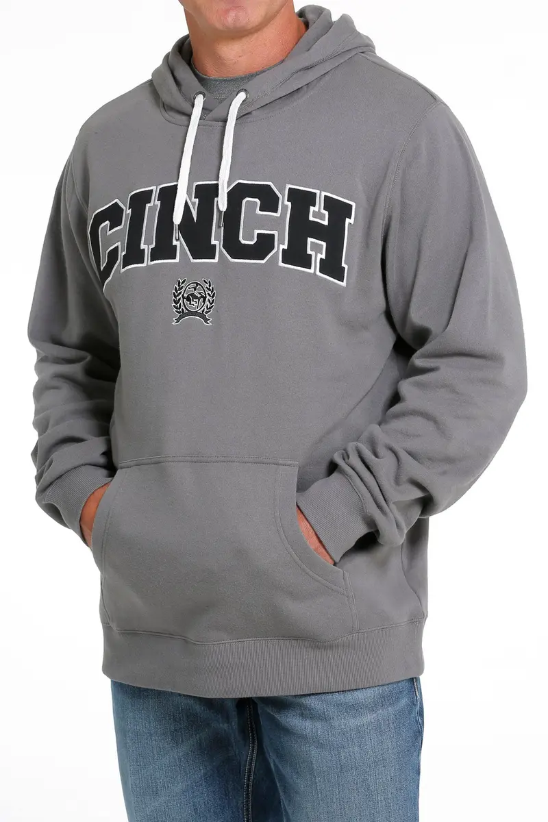 Cinch Men's Gray Logo Hoodie 5