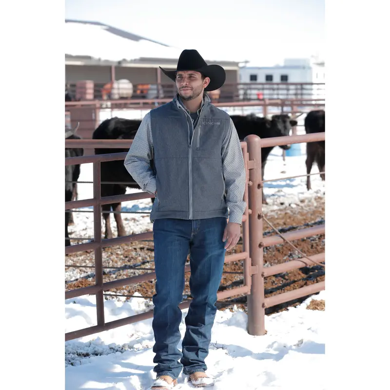 Cinch Men's Navy Bonded Vest 1