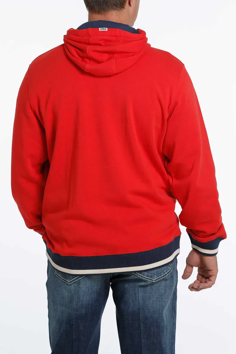 Cinch Men's Red Hoodie 5