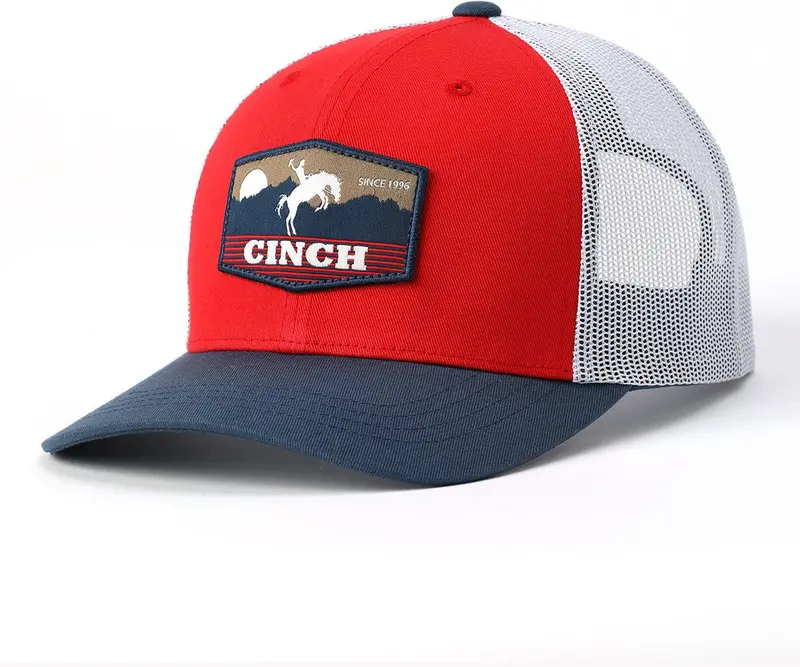 Cinch Men's Red Logo Ball Cap 1