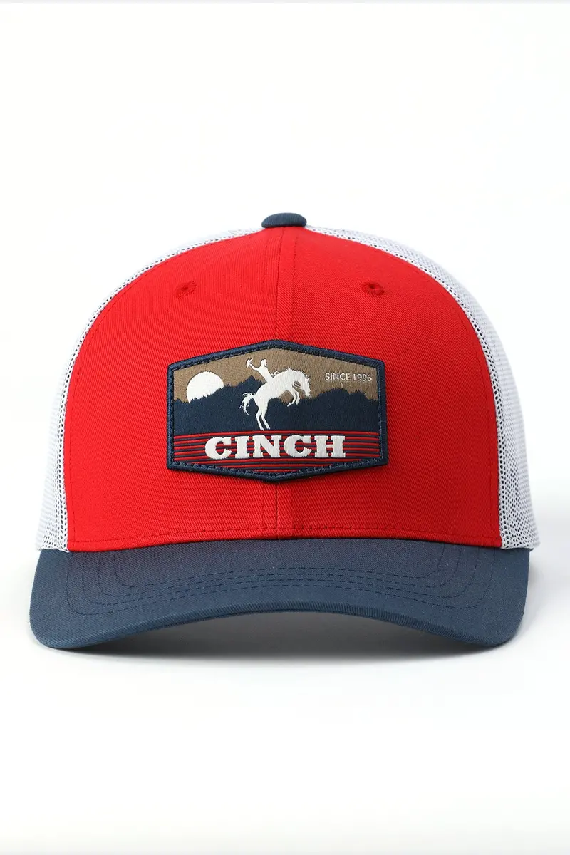 Cinch Men's Red Logo Ball Cap 2