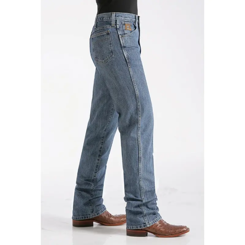 Cinch Slim Fit Bronze Label Jean - Medium Stonewash 2