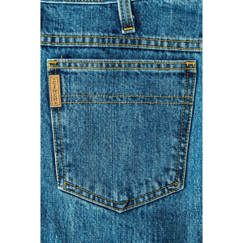 Cinch Slim Fit Bronze Label Jean - Medium Stonewash 5
